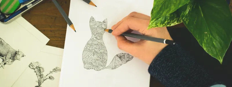 copy para curso de desenho