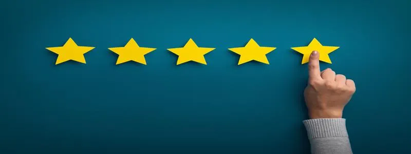 5 estrelas como exemplo de uma boa prova social